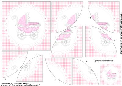 Baby Girl Carriage Curved Spiral Stacker