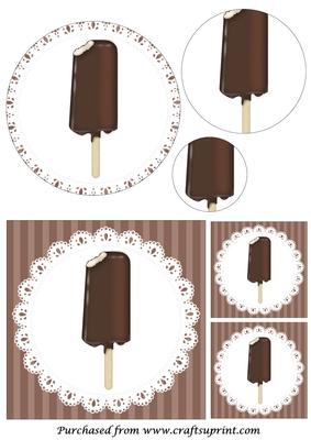 Chocolate Ice Lolly Circle Pyramid