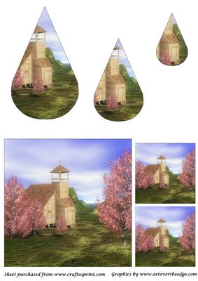 Wooden Church Teardrop Pyramid