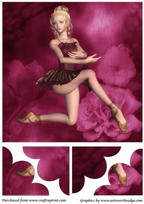 Ballerina and Roses Quadro Petal Corner Stacker