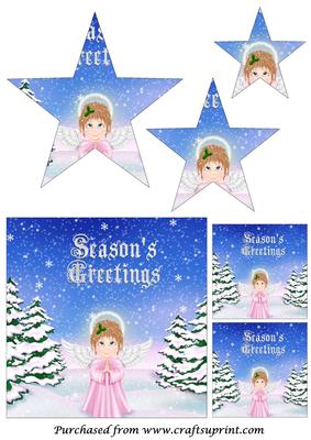 Christmas Angel Star Pyramid