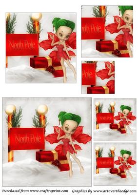 Christmas Fairy Square Pyramage