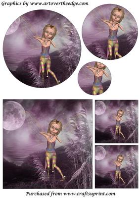 Dancing Butterfly Fairy Circle Pyramid 3