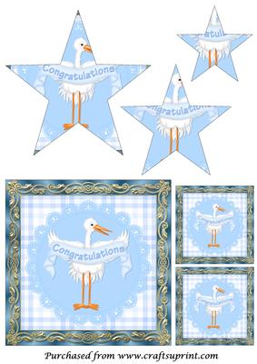 New Baby Boy Star Pyramid
