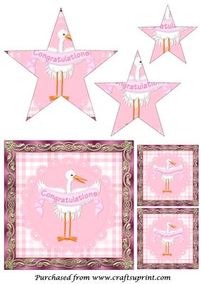New Baby Girl Star Pyramid