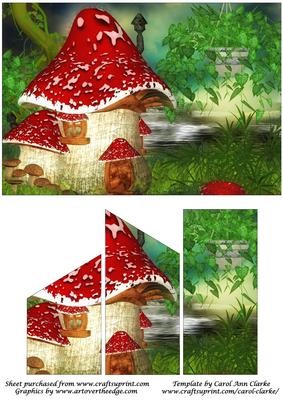 Mushroom House Quick Card