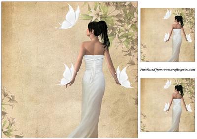 Bride in White Dress Topper