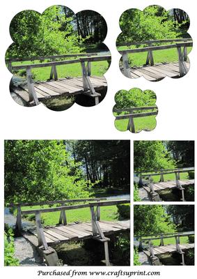Wooden Bridge Scalloped Pyramid