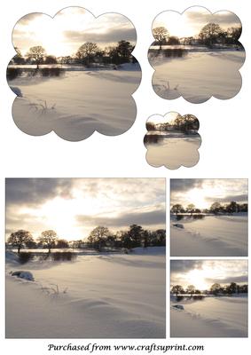 Winter Sympathy Scalloped Pyramid
