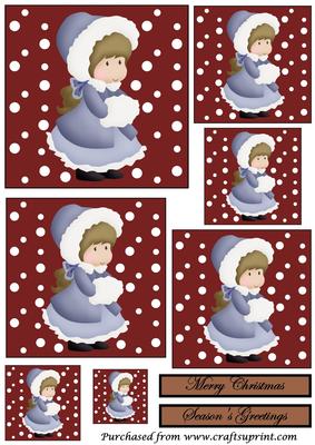 Christmas Girl Toppers 1