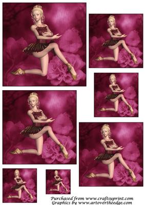 Ballerina and Roses Toppers