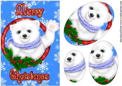 Cute Polar Bear Oval Pyramid