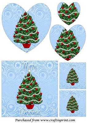 Christmas Tree Heart Shaped Pyramid 1