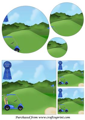 Golfing Dad Circle Pyramid 1