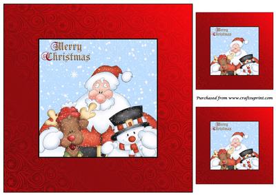 Santa and Friends Topper