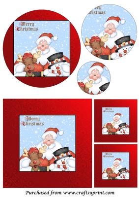 Santa and Friends Circle Pyramid