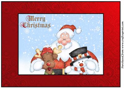 Santa and Friends A4