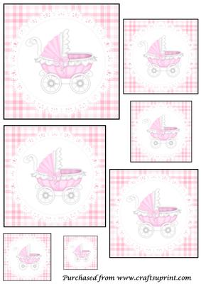 Baby Girl Carriage Toppers