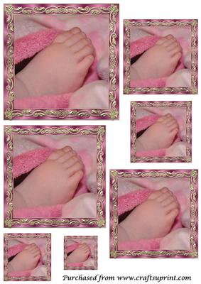 Baby Girl Feet Toppers