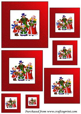 Christmas Carolers Toppers