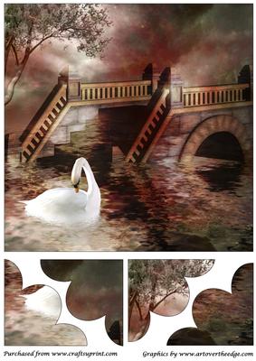 Swan Fantasy Quadro Petal Corner Stacker