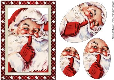 Slinking Santa Oval Pyramid