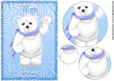 Christmas Polar Bear Circle Pyramid
