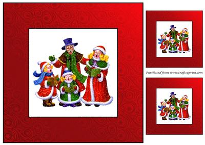 Christmas Carolers Topper