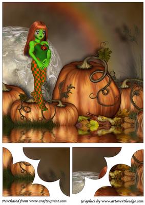 Halloween Pumpkins Quadro Petal Corner Stacker