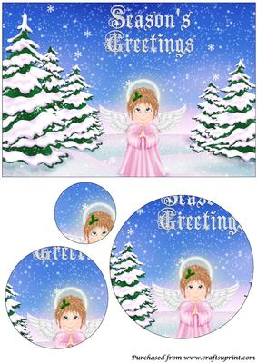 Christmas Angel Circle Pyramage