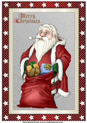 Santa and His Bag A4