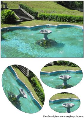 Pond Fountain Oval Pyramid