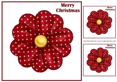Christmas Flower Topper 1