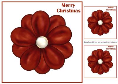 Christmas Flower Topper 2
