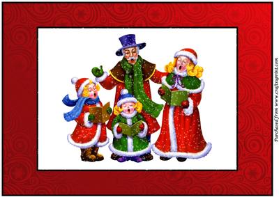 Christmas Carolers A4