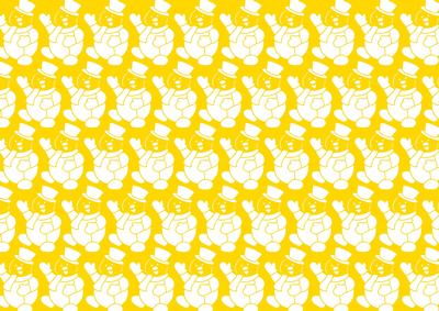 Christmas Snowman Gold White Background