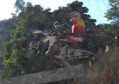 Enduro Rider Watercolour Background 6
