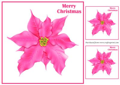 Pink Poinsettia Topper