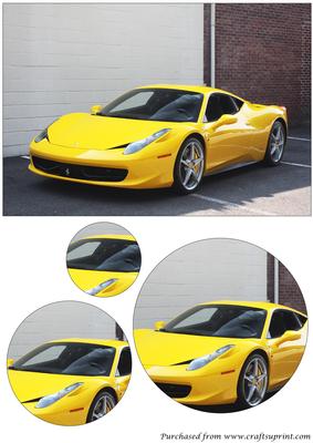 Yellow Ferrari Circle Pyramid 2