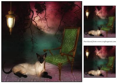 Cat and Armchair Topper