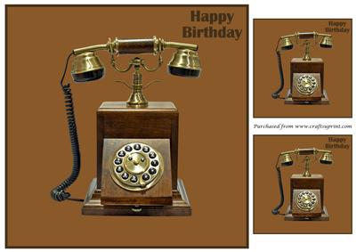 Vintage Telephone Topper