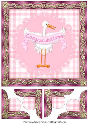 New Baby Girl Quadro Petal Corner Stacker