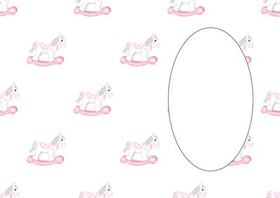 Baby Girl Rocking Horse Insert