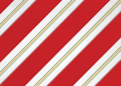 Christmas Vintage Diagonal Stripes Red Backing Paper