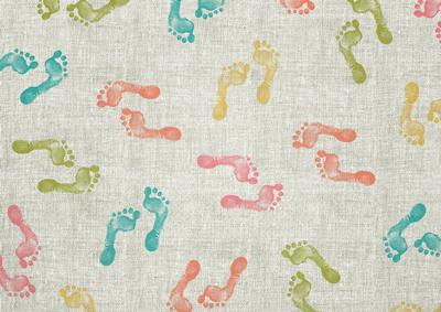 Baby Footprints Backing Paper