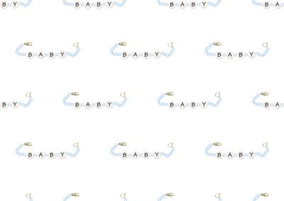 Baby Boy Bracelet Backing Paper