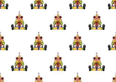 Birthday Clown with Gift Backing Paper
