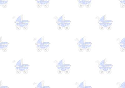 Baby Boy Carriage Backing Paper 2