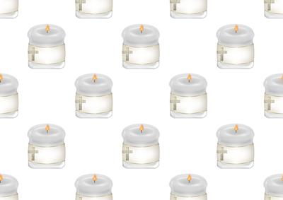 Baby Christening Candle Backing Paper 1