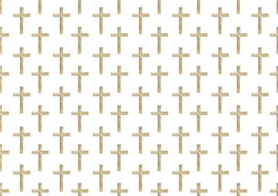 Christening Gold Cross Backing Paper
